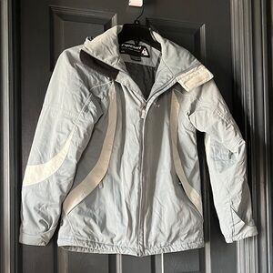 Rip Curl Light Gray water proof winter Jacket